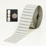 2 3/16" X 1/2" Jewelry Tag Rolls With Flaps For POS/Quick Books Various Quantities Available - Solutionsgem