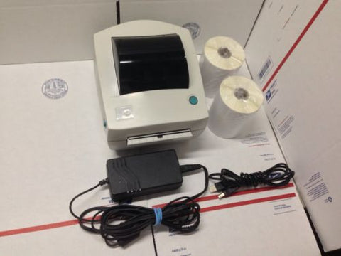 Refurbished Zebra LP2844 Thermal Label Barcode Printer With 500 4" x 6" Labels - Solutionsgem