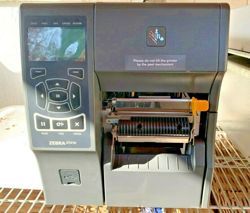 Share Zebra ZT410 DT/TT Industrial Printer 123100-210 Peeler/Take UpSpool UPS Firmware