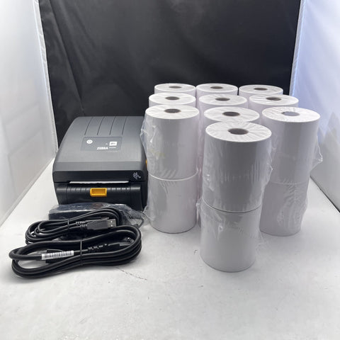 New Zebra ZP230 Thermal Label Barcode Printer With 5,000 4" x 6" Labels