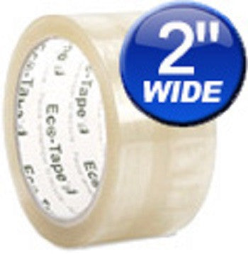 2" Clear Carton Sealing Eco Tape Various Quantities Available - Solutionsgem