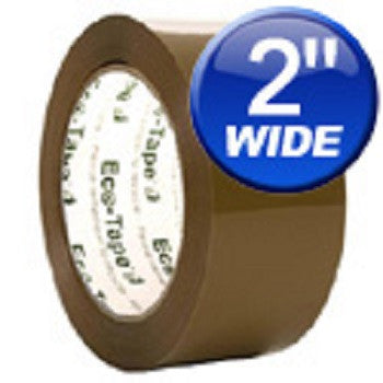 2" Tan Carton Sealing Eco Tape Various Quantities Available - Solutionsgem