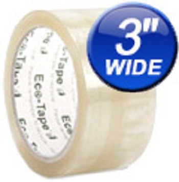 3" Clear Carton Sealing Eco Tape Various Quantities Available - Solutionsgem