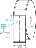 4" X 8" Thermal Labels 12 Rolls Per Case - Solutionsgem