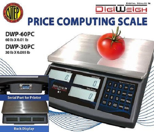 DWP-30PC 30 Lb NTEP Legal For Trade Price Computing Scale