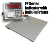 DWP-FP 10,000 Lbs 4' X 4' Industrial Floor Scale With Indicator Printer - Solutionsgem