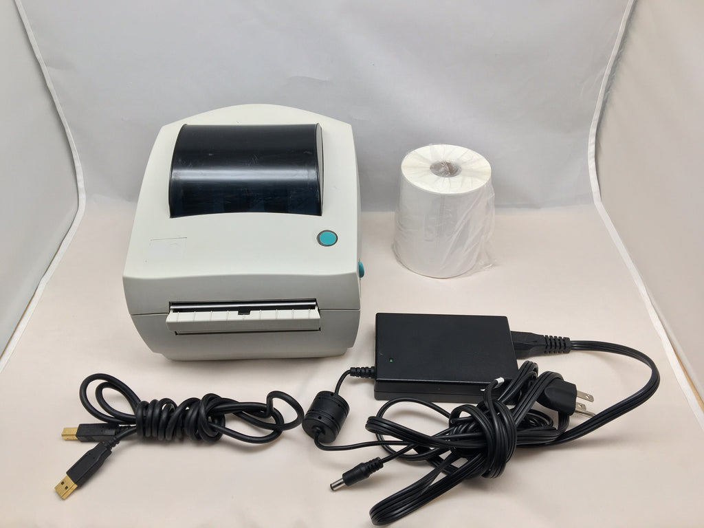 Refurbished Zebra LP2844 Thermal Label Barcode Printer With 250 4" x 6" Labels - Solutionsgem
