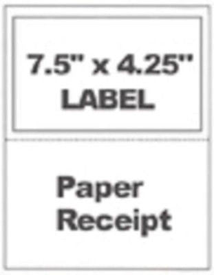 Self Adhesive Mailing Shipping Labels W/ Tear Off Paper Receipt Paypal ...
