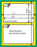 Self Adhesive Mailing Shipping Labels 7.5" X 4.75" Paypal Various Quantities Available